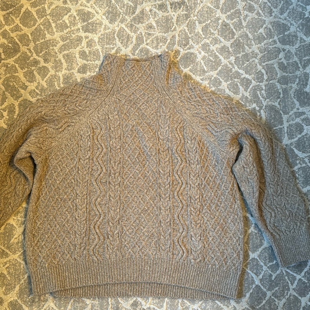 Vince Cable Knit Mock turtleneck sweater.